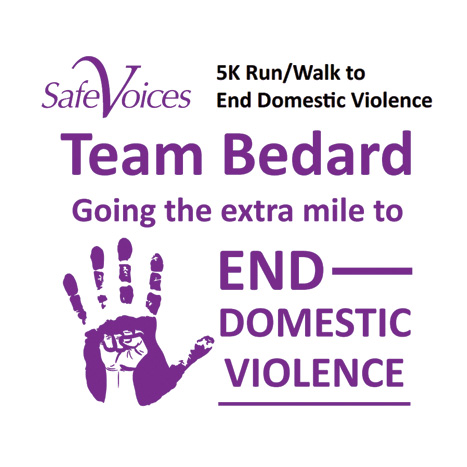 Image with text Team Bedard Safe Voices