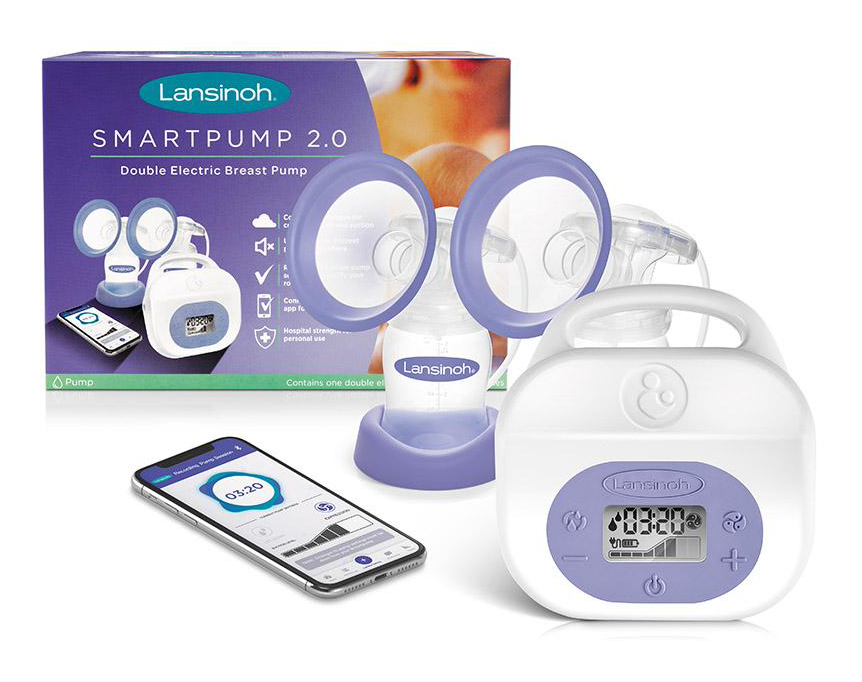 Image of Lansinoh breast pump system and parts